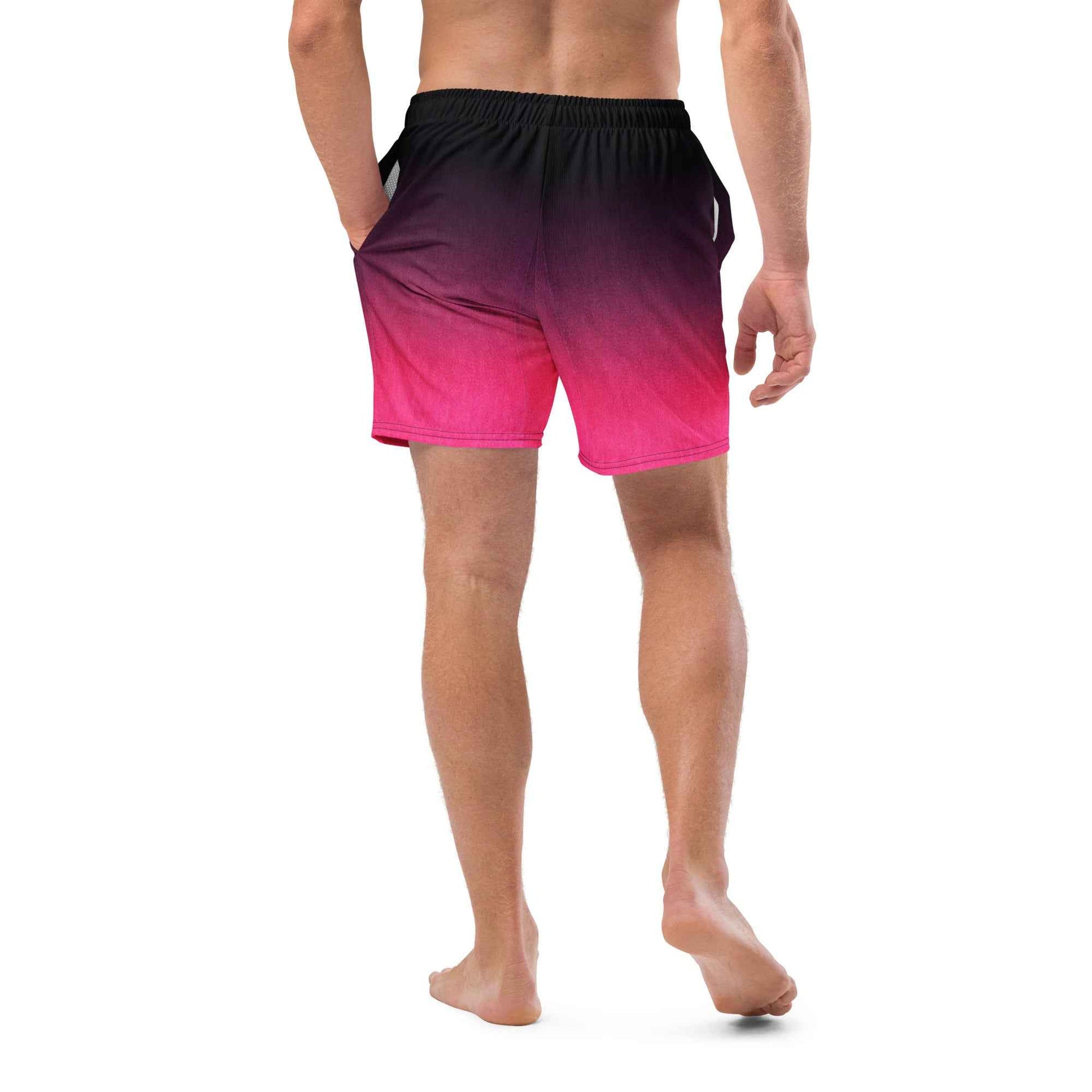 Swim Trunks Black Fuchsia  FelinDesigin