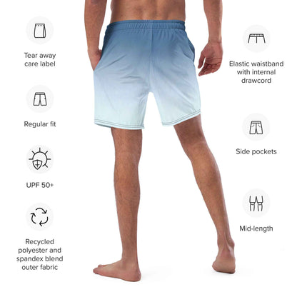 Swim Trunks White Celeste FelinDesigin