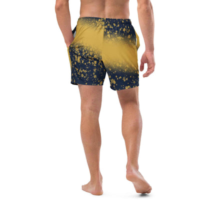 Recycled Swim Trunks Black and yellow FelinDesign