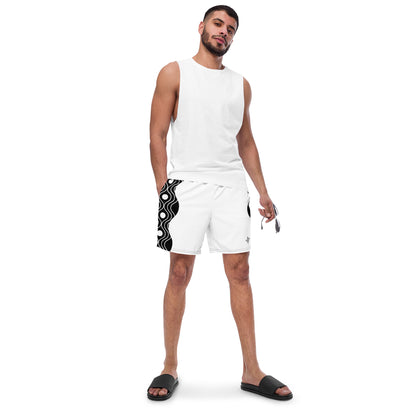 Recycled Swim Trunks FelinDesign Sinus Collection White - FelinDesign