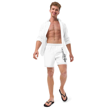 Swim Trunks White FelinDesigin
