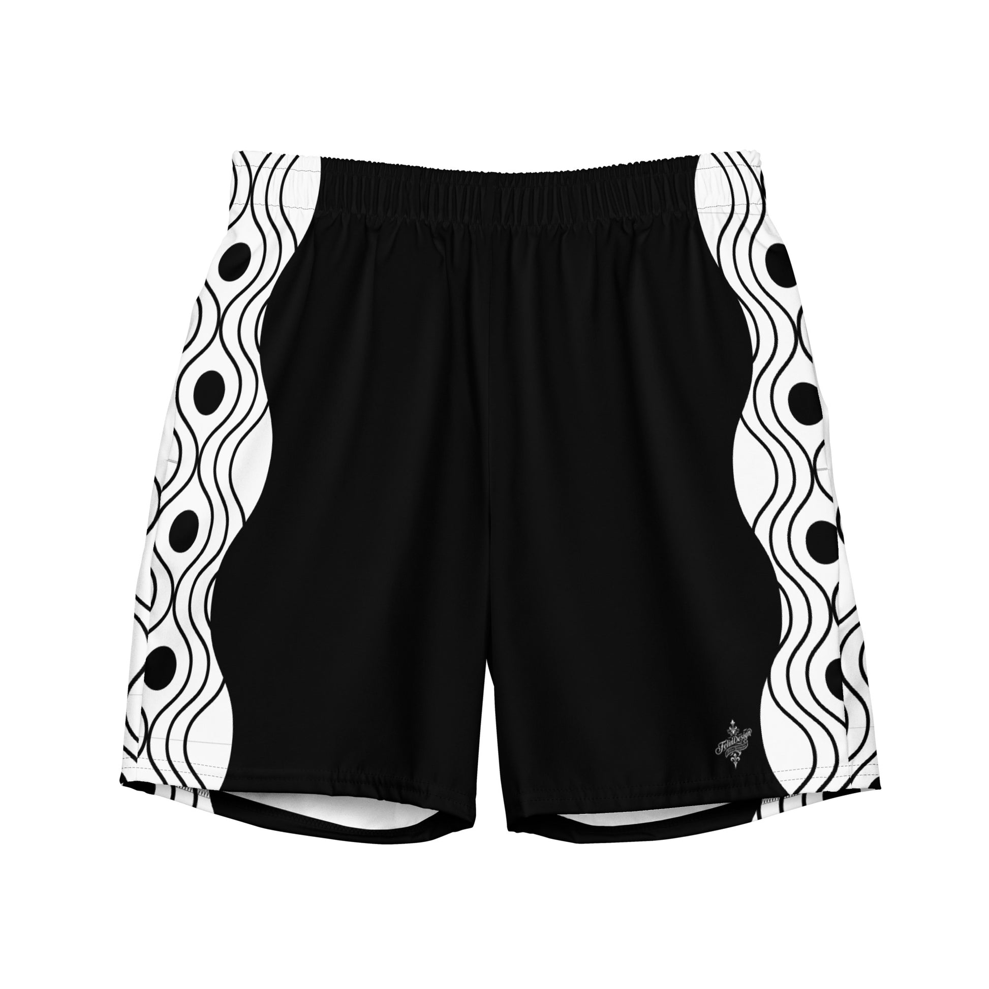 Recycled Men's Swimsuit - Sinus Collection Black FelinDesign - FelinDesign