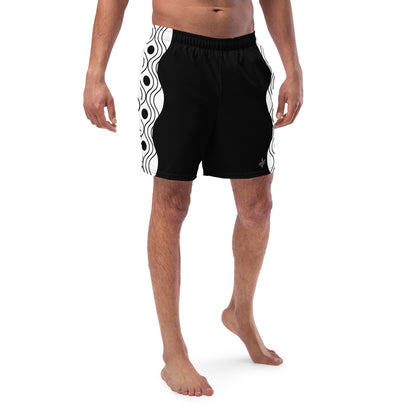 Recycled Men's Swimsuit - Sinus Collection Black FelinDesign - FelinDesign