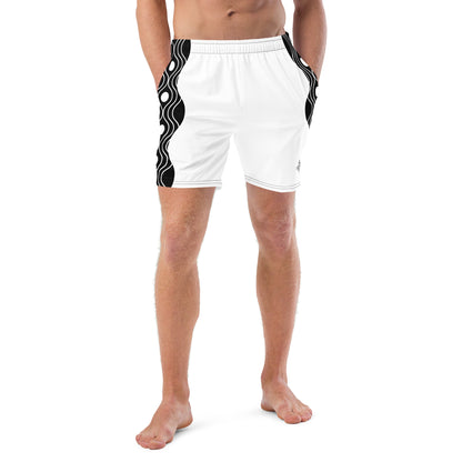 Recycled Swim Trunks FelinDesign Sinus Collection White - FelinDesign