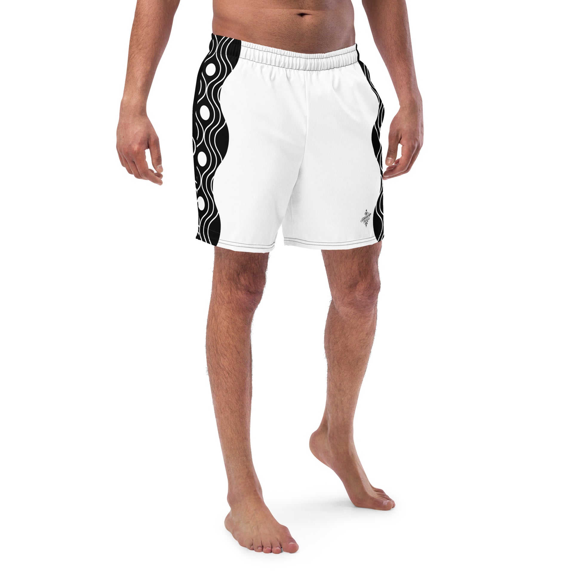 Recycled Swim Trunks FelinDesign Sinus Collection White - FelinDesign