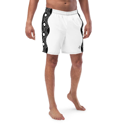 Recycled Swim Trunks FelinDesign Sinus Collection White - FelinDesign