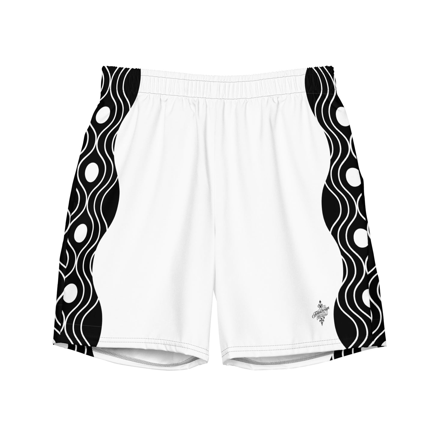 Recycled Swim Trunks FelinDesign Sinus Collection White - FelinDesign