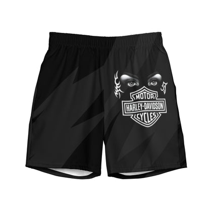 FelinDesign Harley Davidson Men’s Swimsuit Black 2025 Stylish Motorbike Logo Swim Trunks Beachwear Summer - FelinDesign