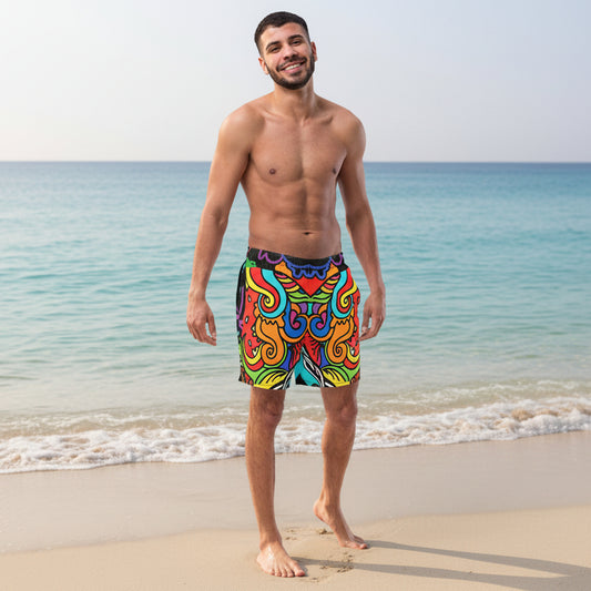 Men's Recycled Swim Trunks FelinDesign | Eco-Friendly Swimwear UPF 50+ - FelinDesign