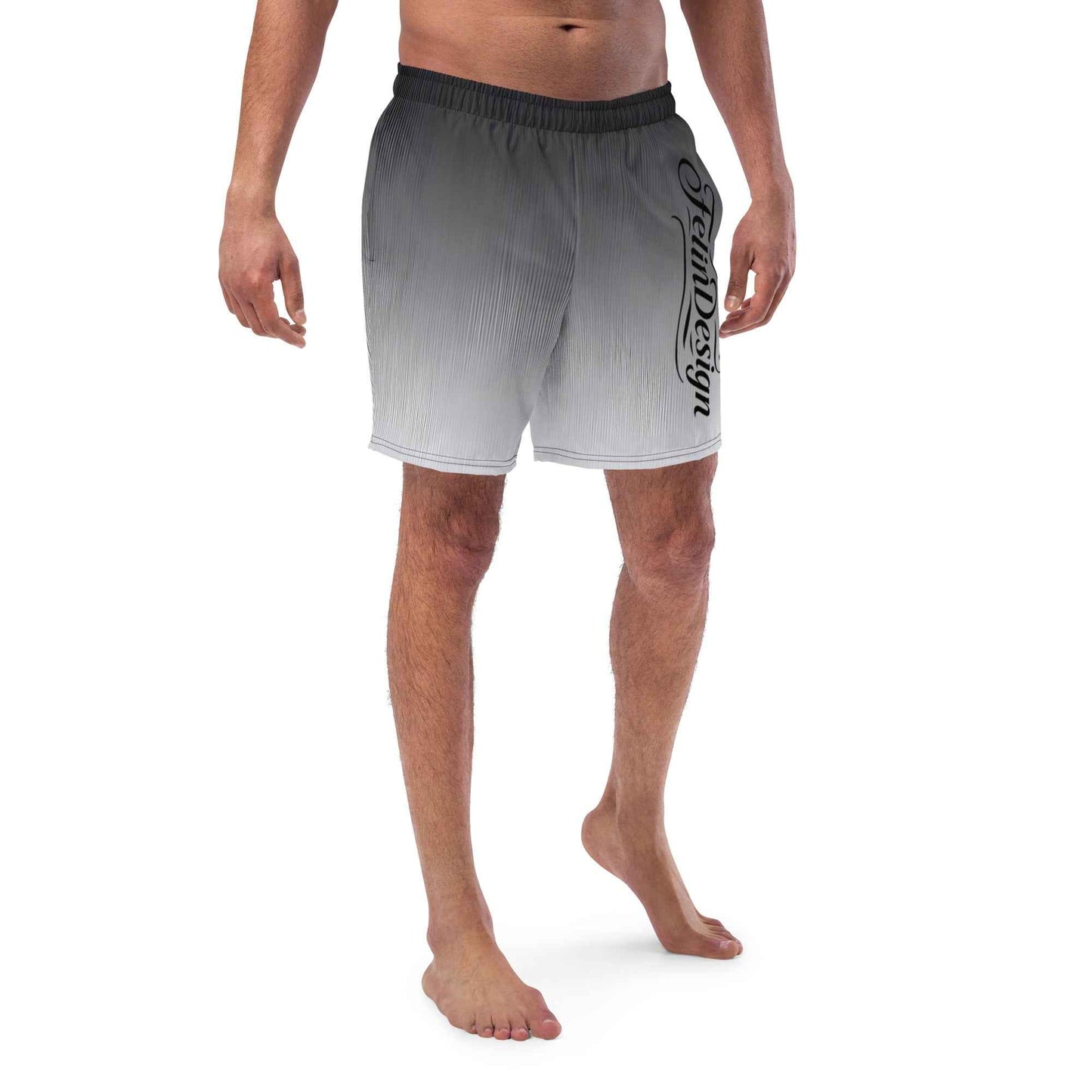Swim Trunks Gray white FelinDesign