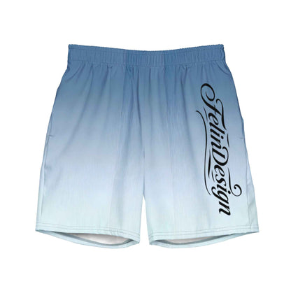 Swim Trunks White Celeste FelinDesigin