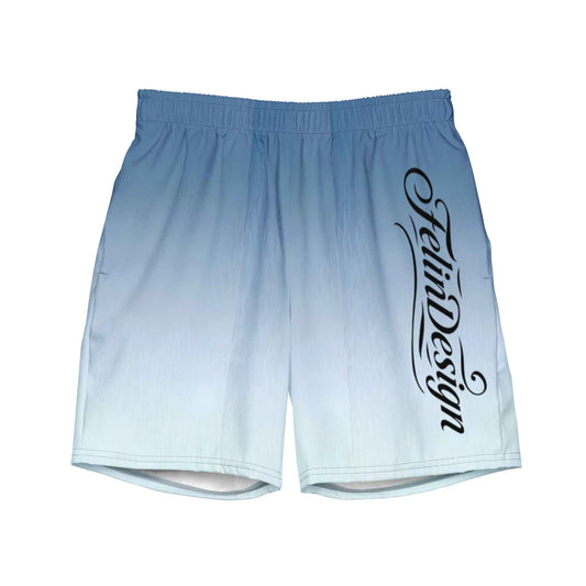 Swim Trunks White Celeste FelinDesigin