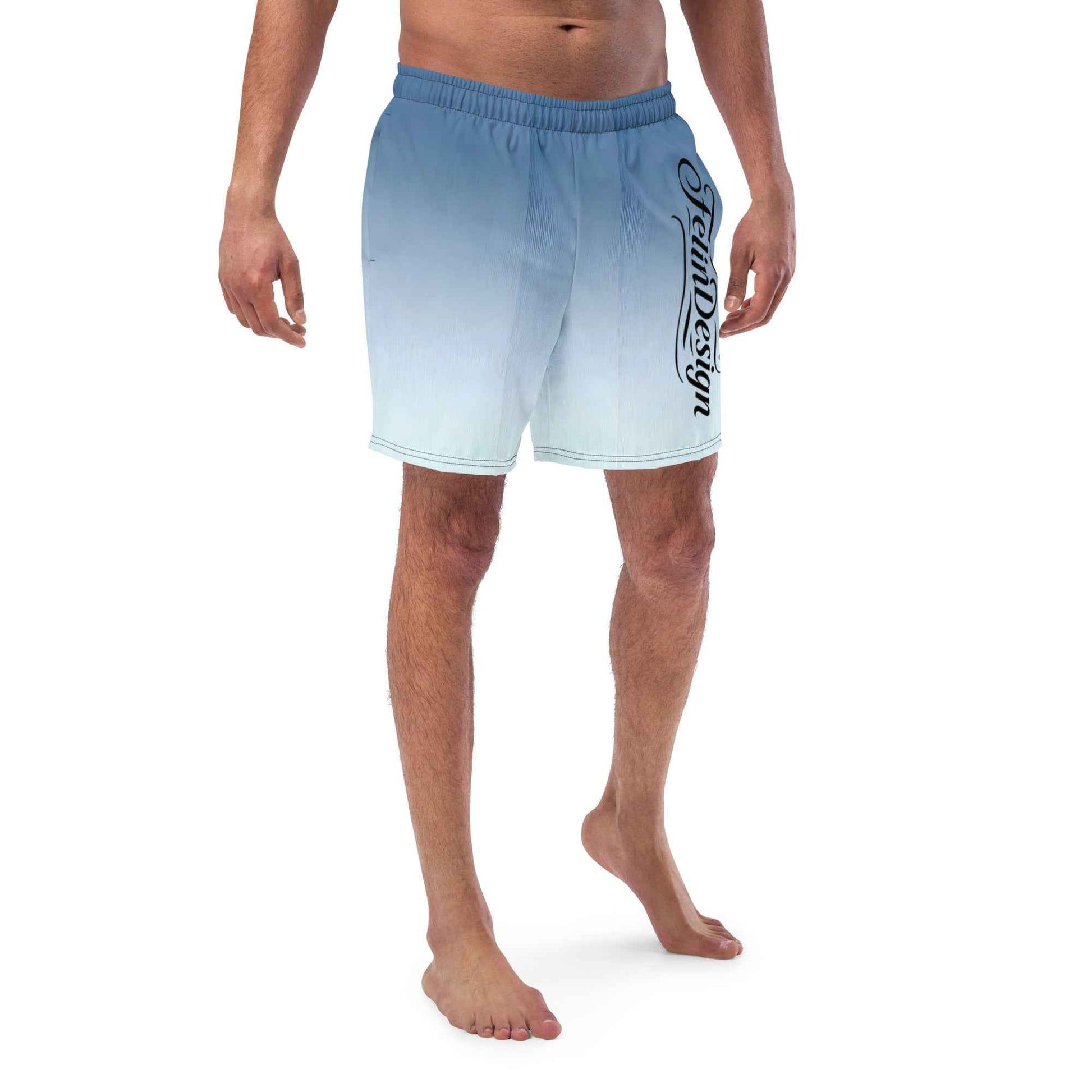 Swim Trunks White Celeste FelinDesigin