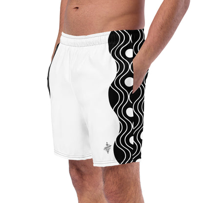 Recycled Swim Trunks FelinDesign Sinus Collection White - FelinDesign