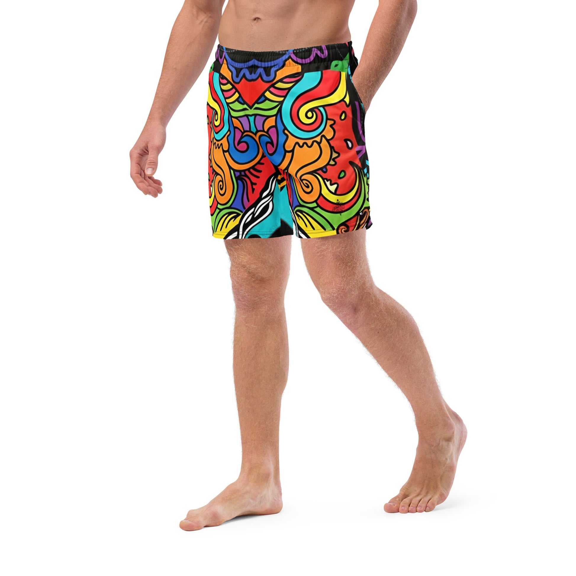 Men's Recycled Swim Trunks FelinDesign | Eco-Friendly Swimwear UPF 50+ - FelinDesign