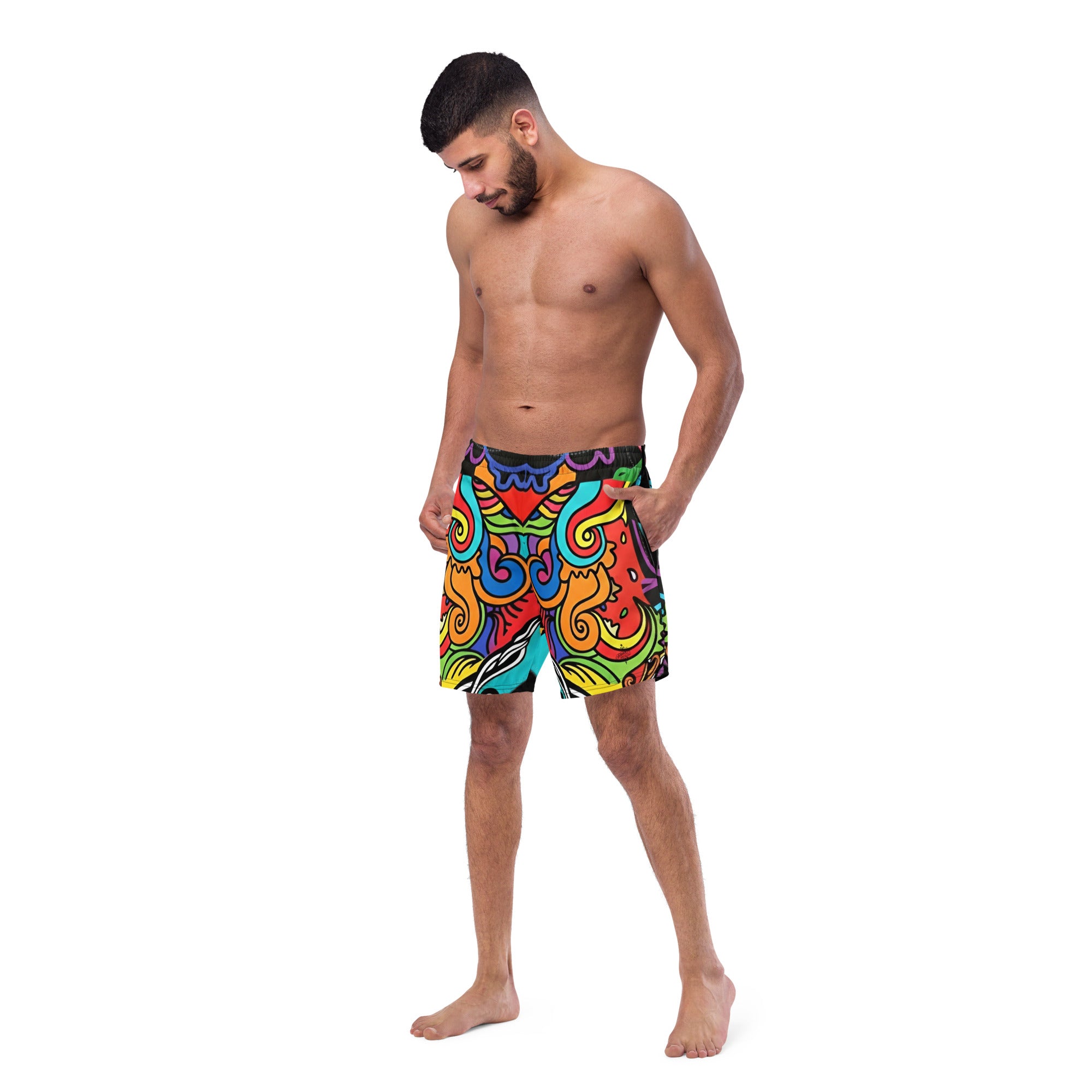 Men's Recycled Swim Trunks FelinDesign | Eco-Friendly Swimwear UPF 50+