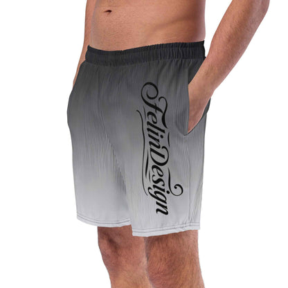 Swim Trunks Gray white FelinDesign