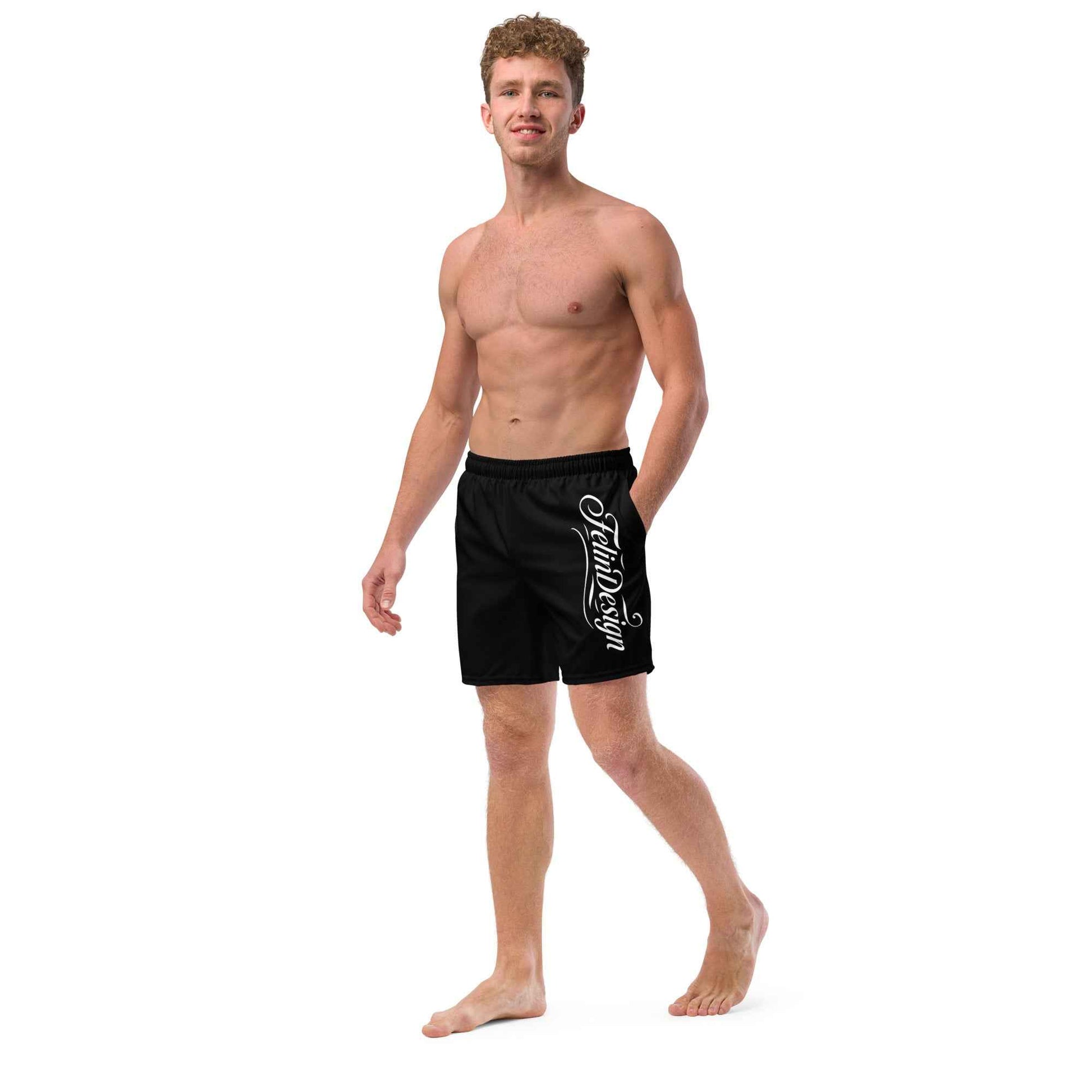 Swim Trunks Black FelinDesign