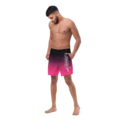 Swim Trunks Black Fuchsia  FelinDesigin