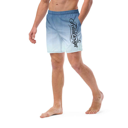 Swim Trunks White Celeste FelinDesigin