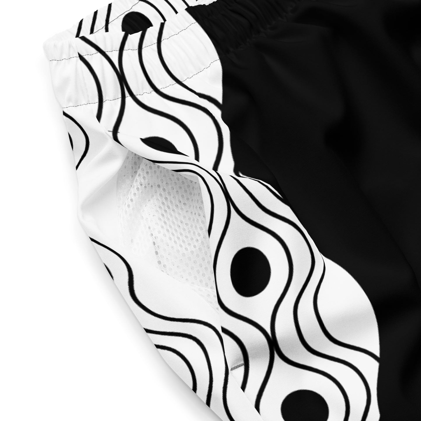 Recycled Men's Swimsuit - Sinus Collection Black FelinDesign - FelinDesign