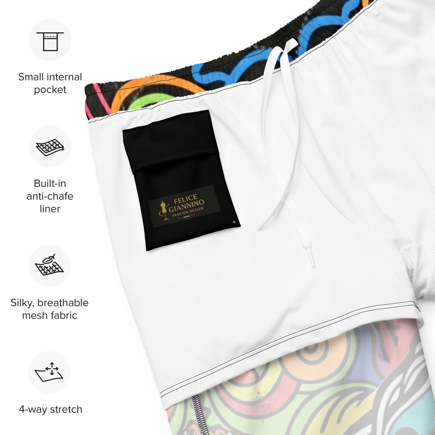 Men's Recycled Swim Trunks FelinDesign | Eco-Friendly Swimwear UPF 50+ - FelinDesign