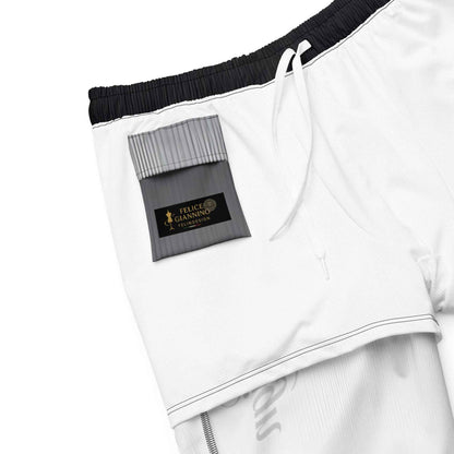 Swim Trunks Gray white FelinDesign