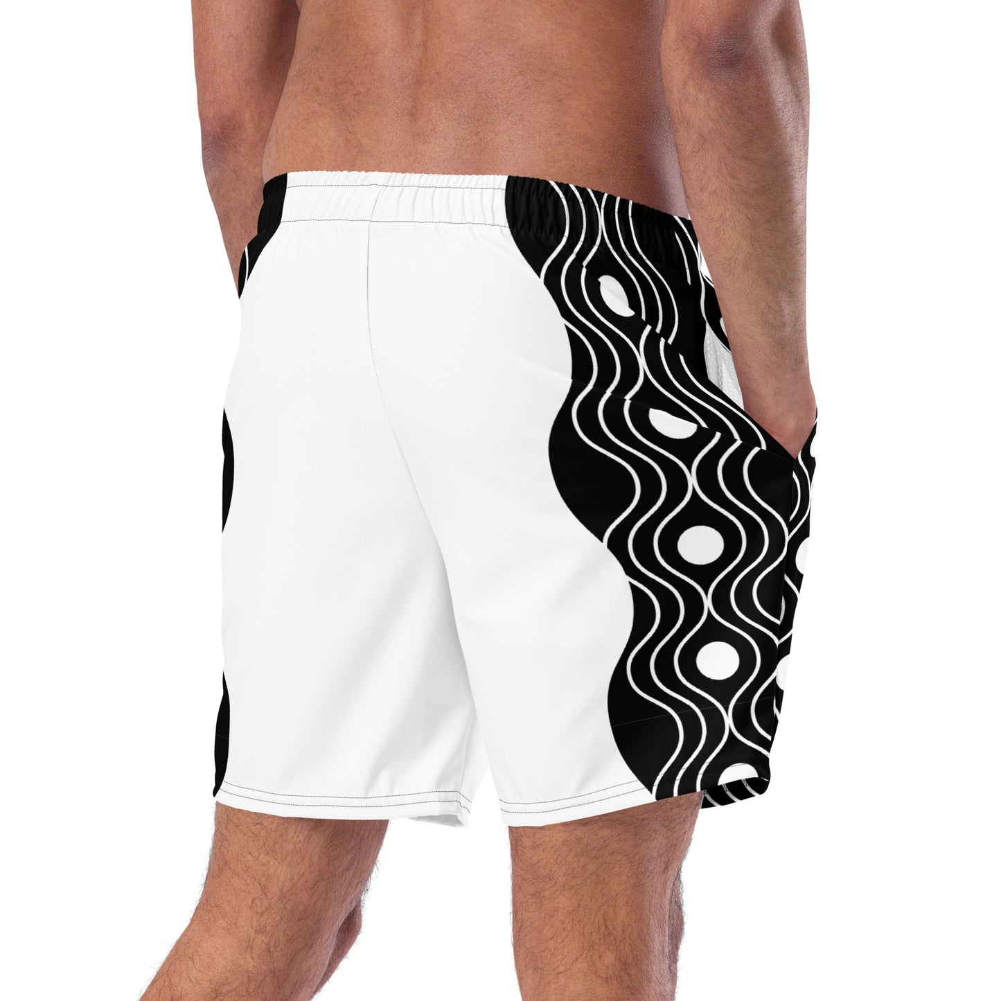 Recycled Swim Trunks FelinDesign Sinus Collection White - FelinDesign