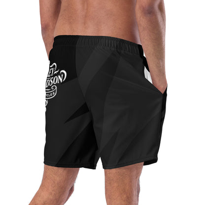 FelinDesign Harley Davidson Men’s Swimsuit Black 2025 Stylish Motorbike Logo Swim Trunks Beachwear Summer - FelinDesign