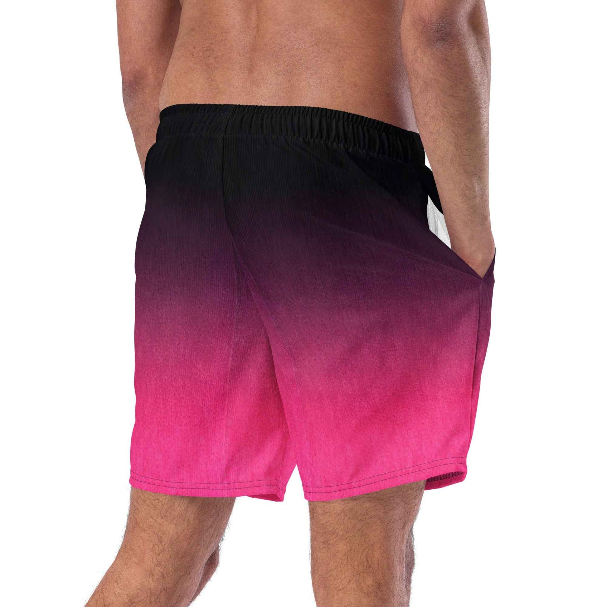 Swim Trunks Black Fuchsia  FelinDesigin