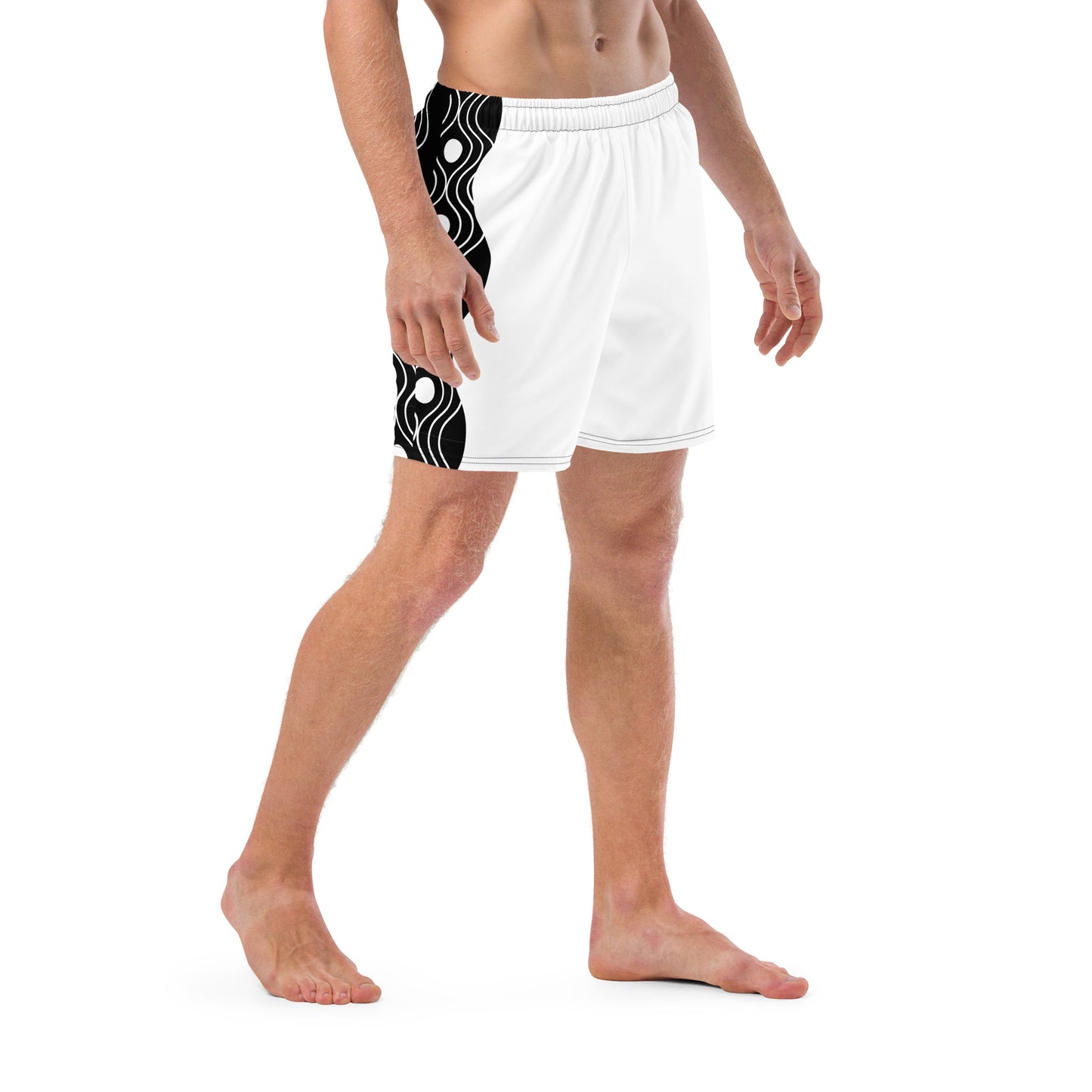 Recycled Swim Trunks FelinDesign Sinus Collection White - FelinDesign
