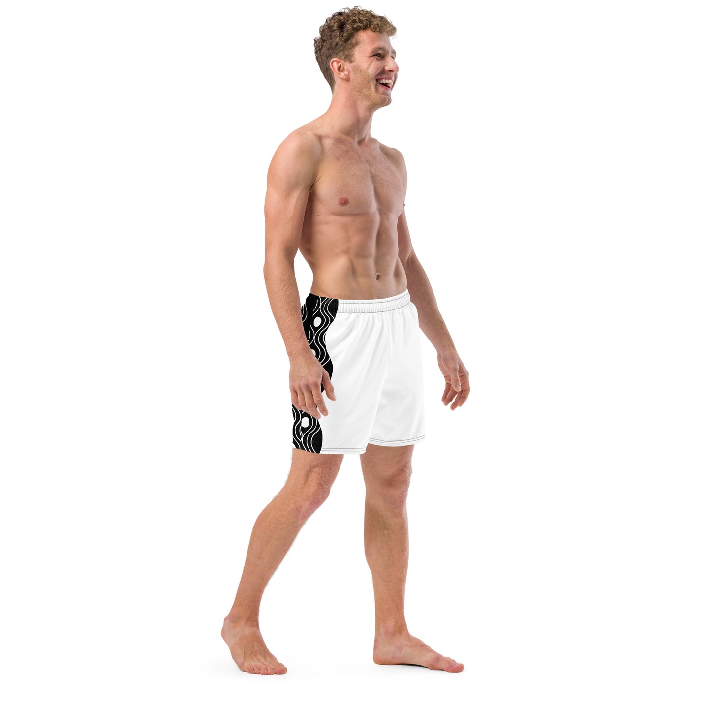 Recycled Swim Trunks FelinDesign Sinus Collection White - FelinDesign