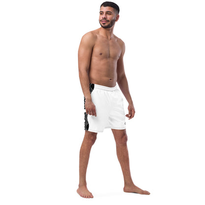 Recycled Swim Trunks FelinDesign Sinus Collection White - FelinDesign