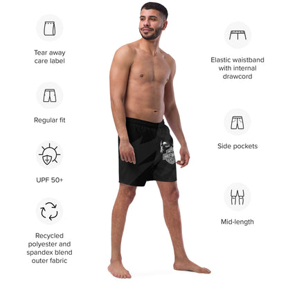 FelinDesign Harley Davidson Men’s Swimsuit Black 2025 Stylish Motorbike Logo Swim Trunks Beachwear Summer - FelinDesign