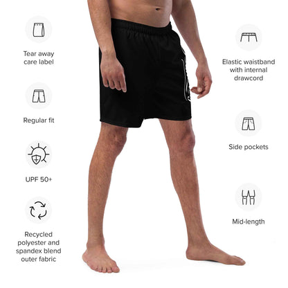 Swim Trunks Black FelinDesign