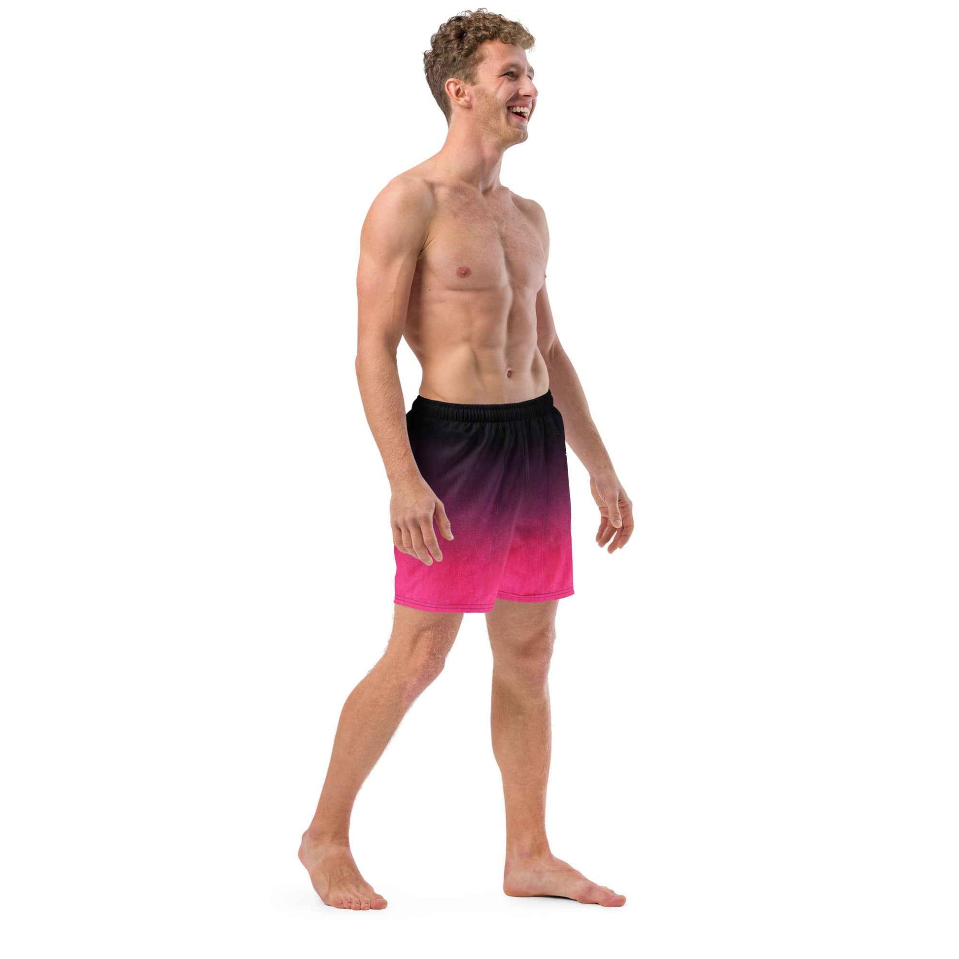 Swim Trunks Black Fuchsia  FelinDesigin