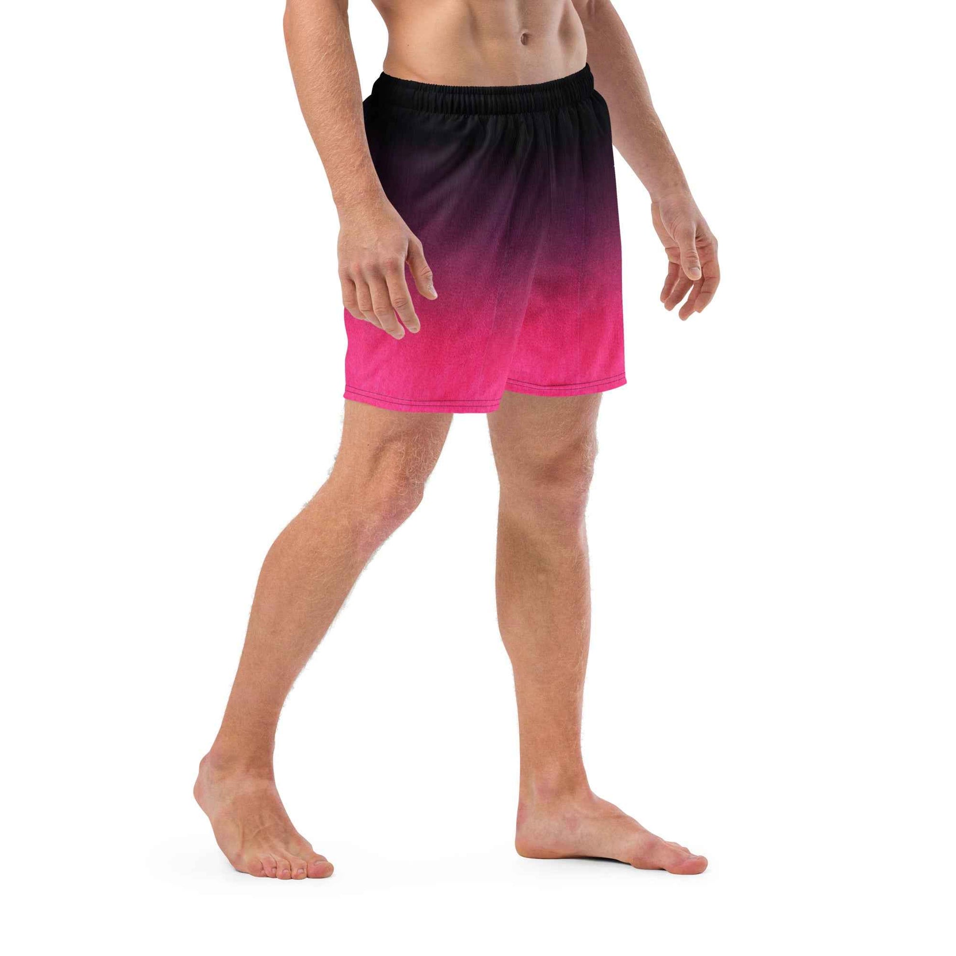 Swim Trunks Black Fuchsia  FelinDesigin