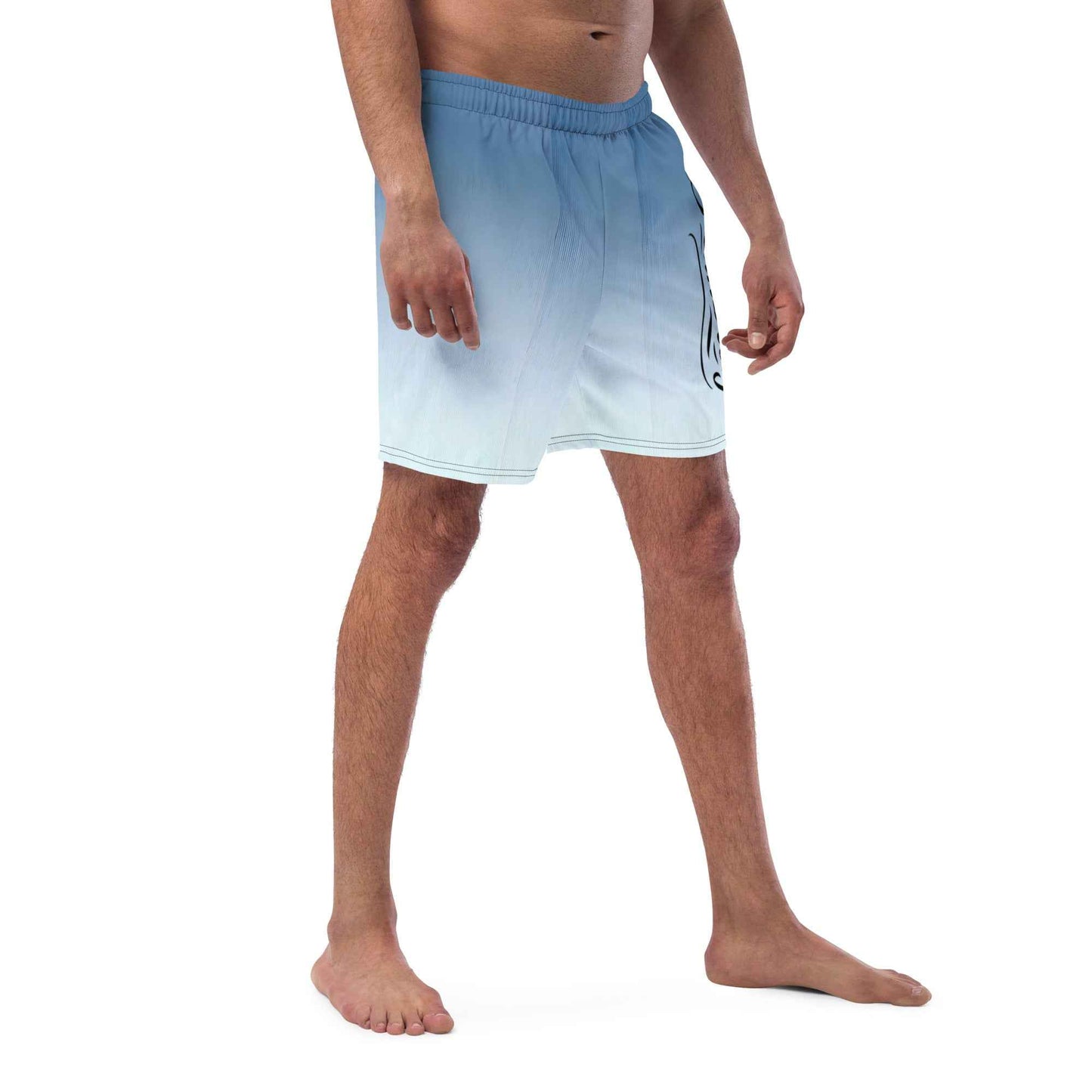 Swim Trunks White Celeste FelinDesigin