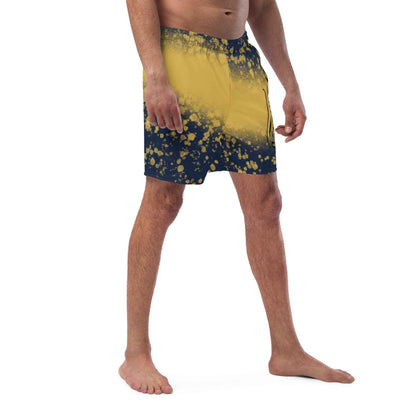 Recycled Swim Trunks Black and yellow FelinDesign