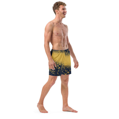 Recycled Swim Trunks Black and yellow FelinDesign