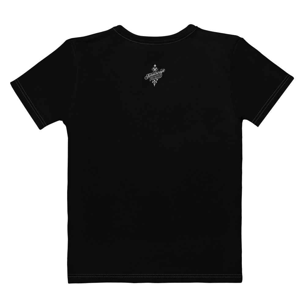 Women’s cotton crew neck t-shirt Fire Dance FelinDesign