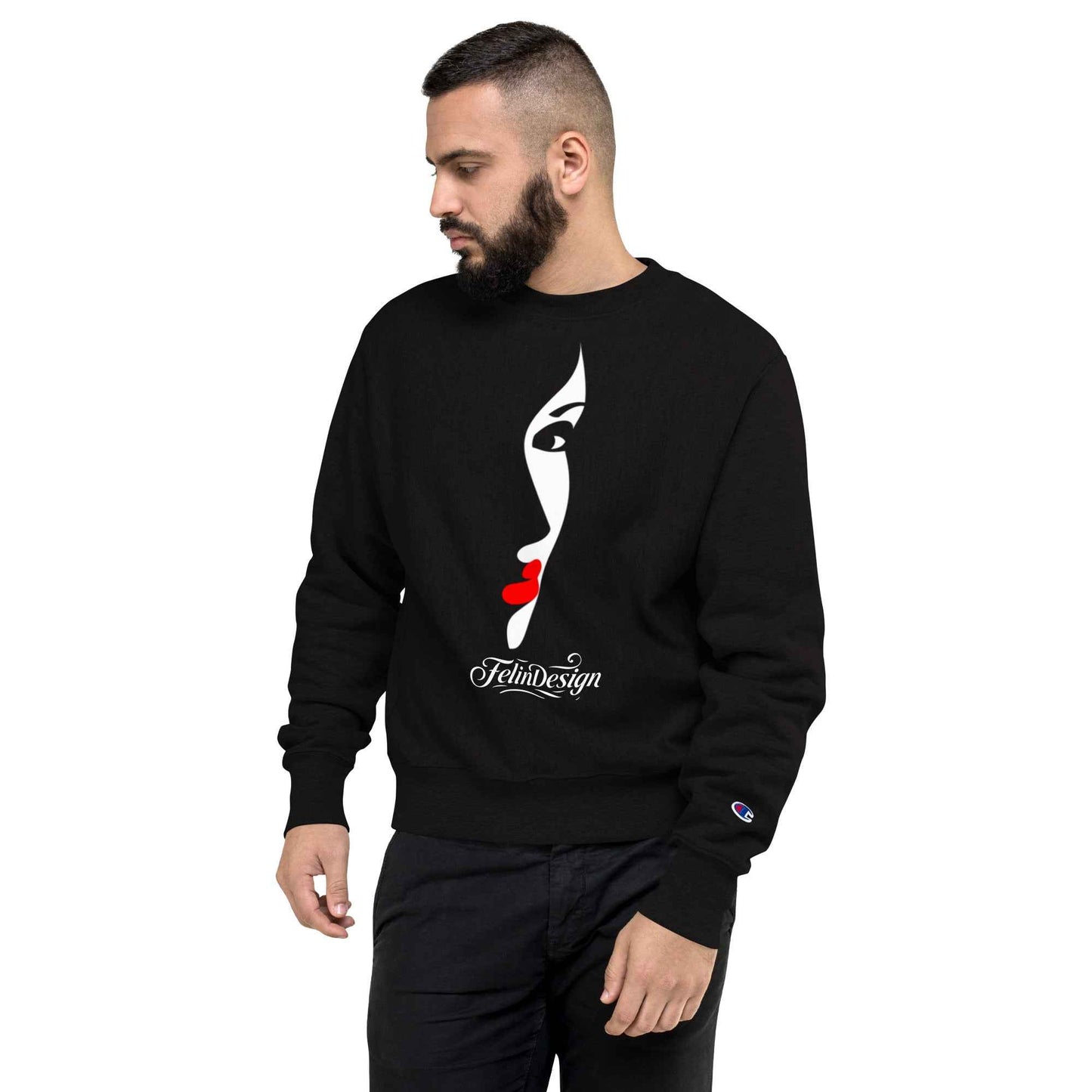 Champion Sweatshirt Double Take Jazz in the Eyes FelinDesign