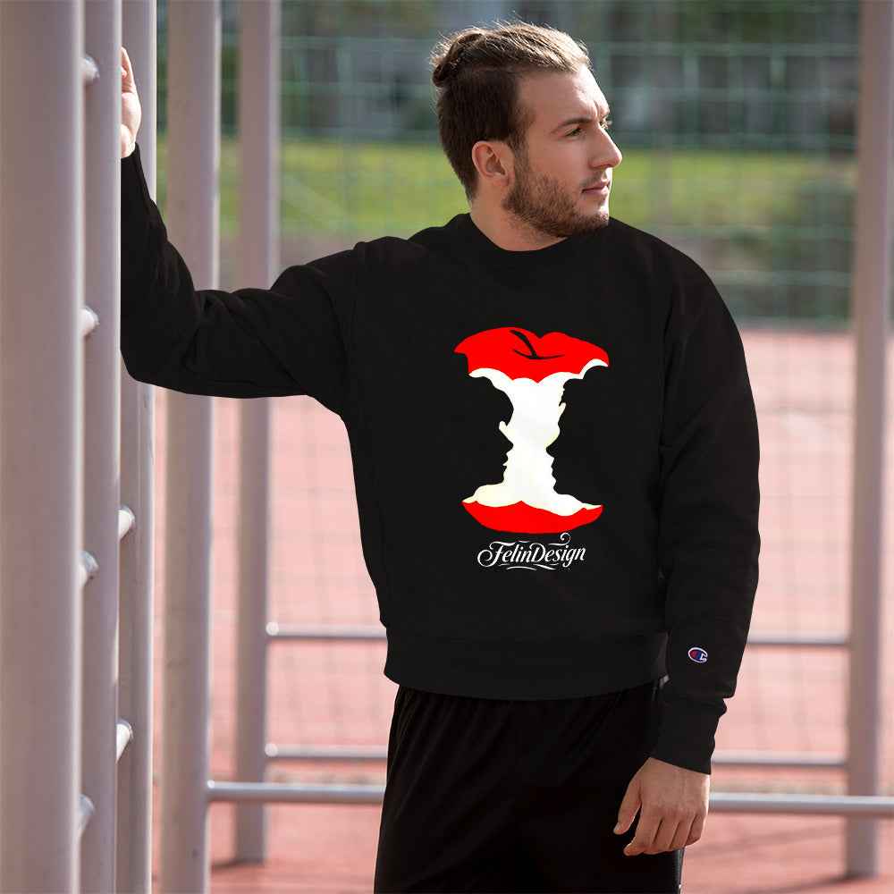 Champion Sweatshirt Double TakeApple Head FelinDesign