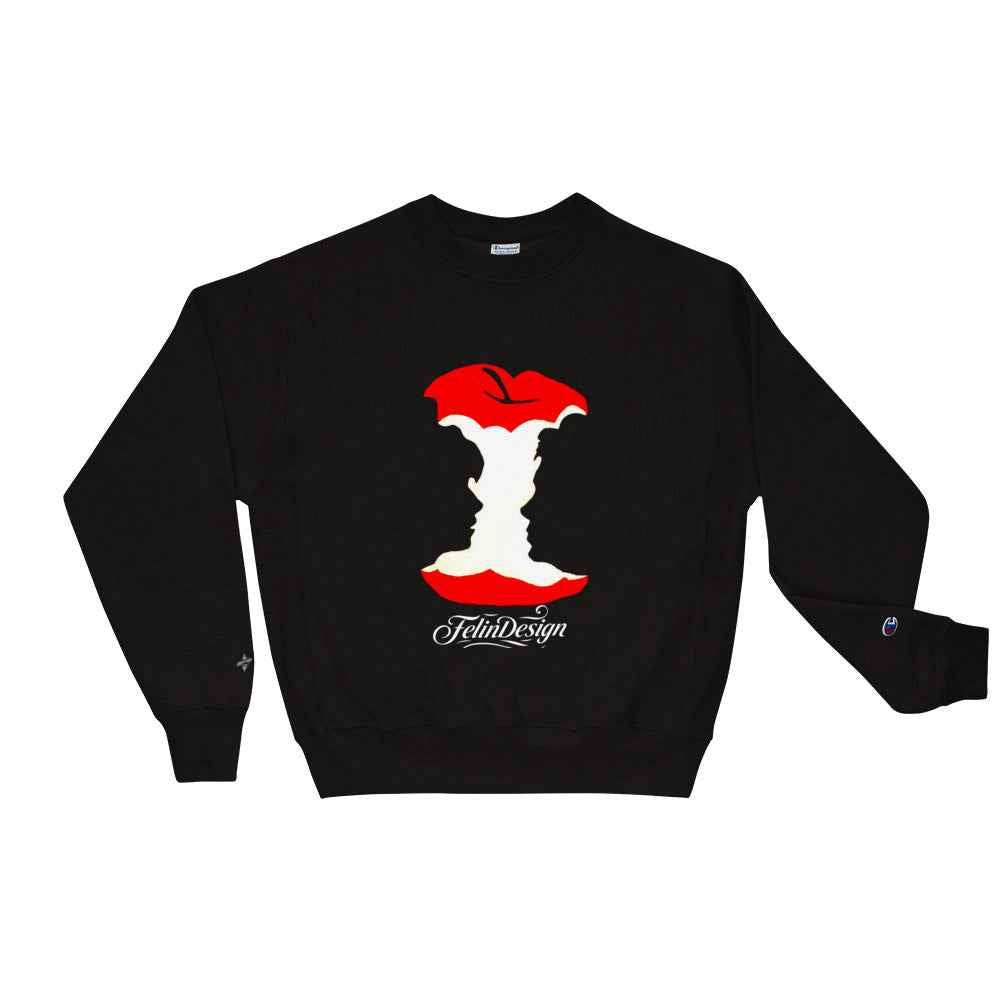 Champion Sweatshirt Double TakeApple Head FelinDesign
