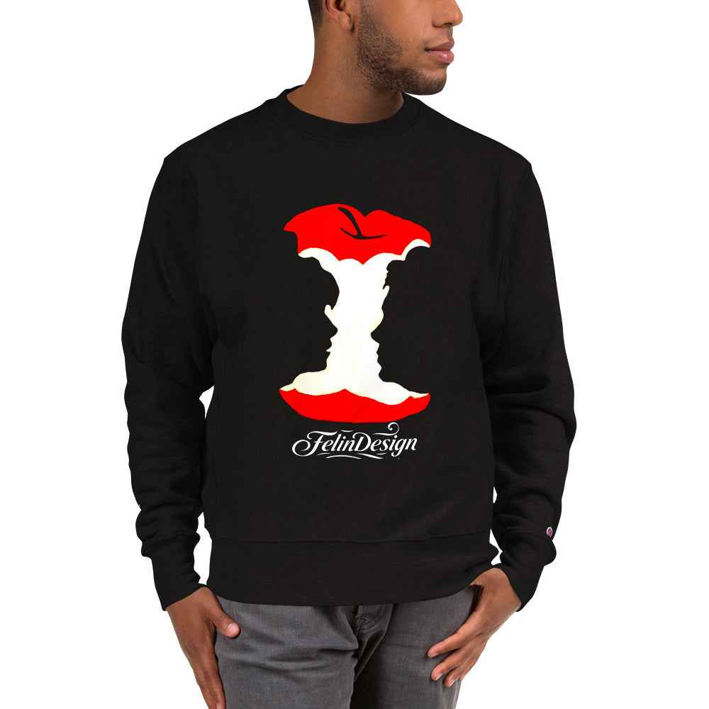 Champion Sweatshirt Double TakeApple Head FelinDesign