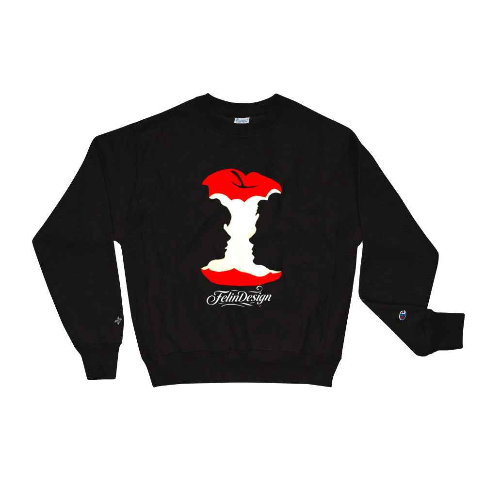 Champion Sweatshirt Double TakeApple Head FelinDesign