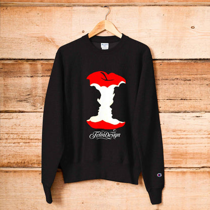 Champion Sweatshirt Double TakeApple Head FelinDesign