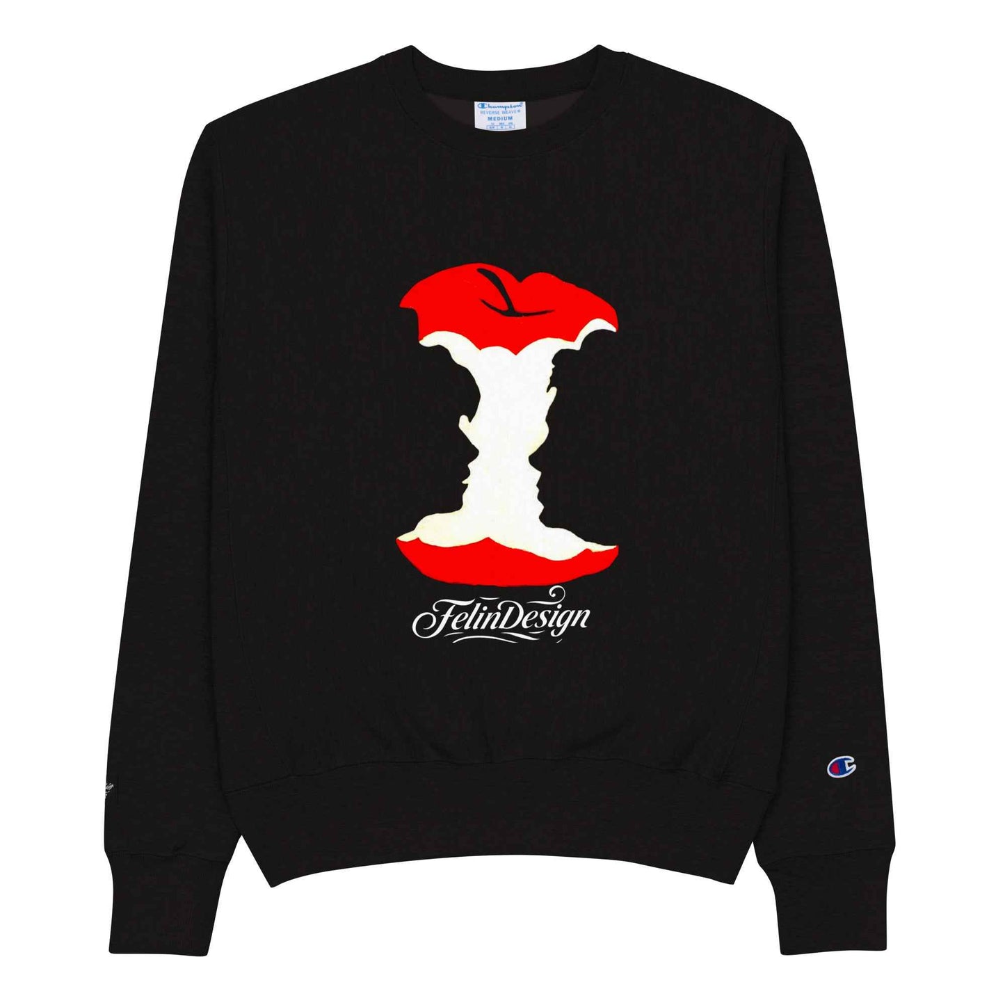 Champion Sweatshirt Double TakeApple Head FelinDesign