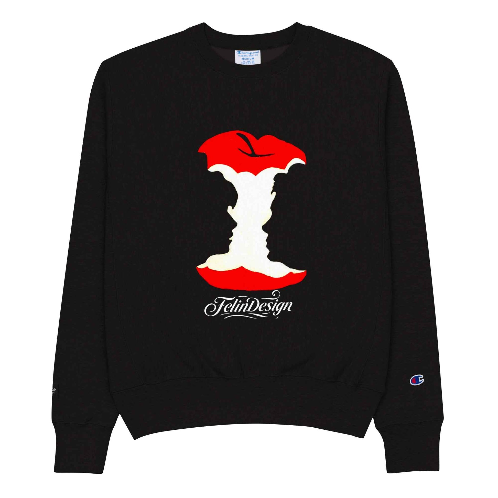 Champion Sweatshirt Double TakeApple Head FelinDesign