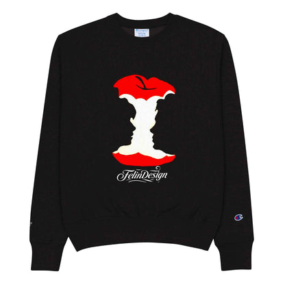 Champion Sweatshirt Double TakeApple Head FelinDesign